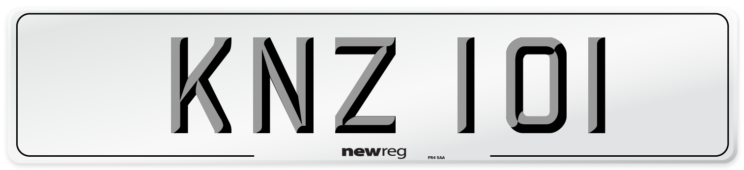 KNZ 101 Number Plate from New Reg